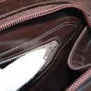 GUCCI Hand Bag Leather Brown Gold Auth ep15568-21