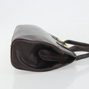 GUCCI Hand Bag Leather Brown Gold Auth ep15568-4