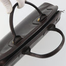 GUCCI Hand Bag Leather Brown Gold Auth ep15568-6