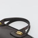 GUCCI Hand Bag Leather Brown Gold Auth ep15568-8