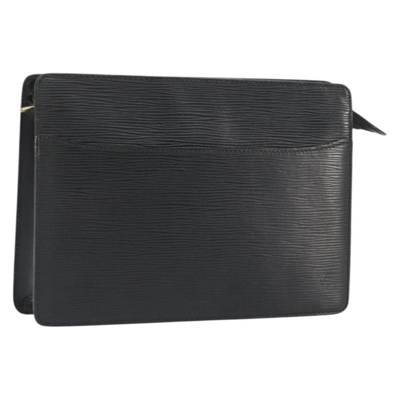 LOUIS VUITTON Epi Pochette Homme Clutch Bag Black M52522 LV Auth ep15569