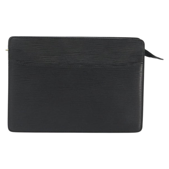LOUIS VUITTON Epi Pochette Homme Clutch Bag Black M52522 LV Auth ep15569