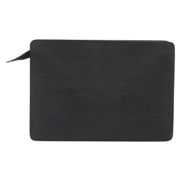 LOUIS VUITTON Epi Pochette Homme Clutch Bag Black M52522 LV Auth ep15569