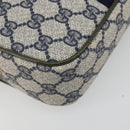 GUCCI Sherry Line GG Supreme Shoulder Bag PVC Navy Gold Auth ep15570A-11