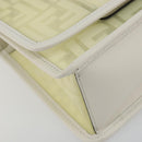 FENDI Zucca Canvas Chain Shoulder Bag Vinyl Clear Gold Auth ep15572-11