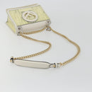 FENDI Zucca Canvas Chain Shoulder Bag Vinyl Clear Gold Auth ep15572-7