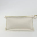 FENDI Zucca Canvas Chain Shoulder Bag Vinyl Clear Gold Auth ep15572-9