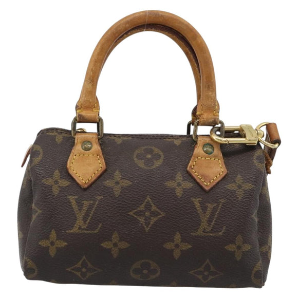 LOUIS VUITTON Monogram Mini Speedy Hand Bag M41534 LV Auth ep15574