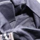 FENDI Mamma Baguette Shoulder Bag Cotton jersey Black Silver Auth ep15575-22