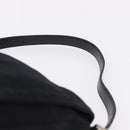 FENDI Mamma Baguette Shoulder Bag Cotton jersey Black Silver Auth ep15575-8