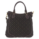 LOUIS VUITTON Monogram Mini Lin Buzasu Anjoul 2way Brown M95617 Auth ep15576A-2
