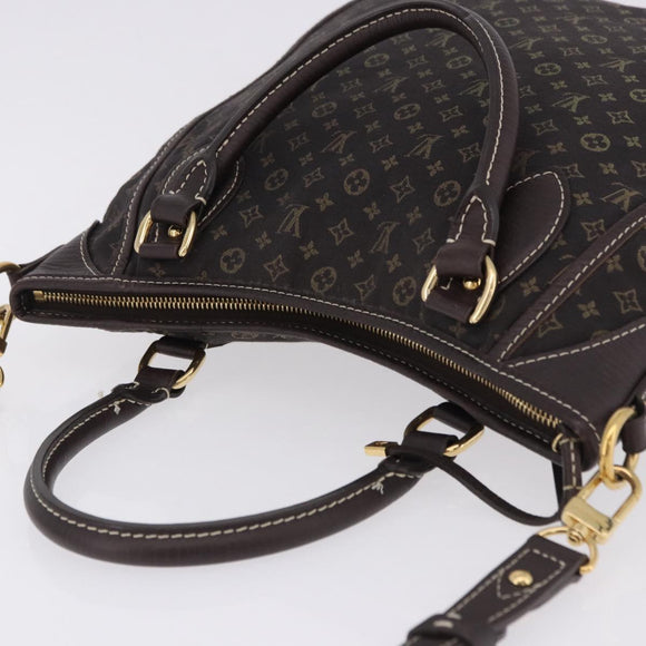 LOUIS VUITTON Monogram Mini Lin Buzasu Anjoul 2way Brown M95617 Auth ep15576A