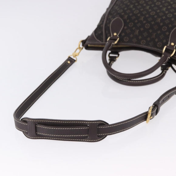 LOUIS VUITTON Monogram Mini Lin Buzasu Anjoul 2way Brown M95617 Auth ep15576A