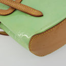 LOUIS VUITTON Vernis Biscayne Bay PM Shoulder Bag Peppermint M91289 Auth ep15577-13