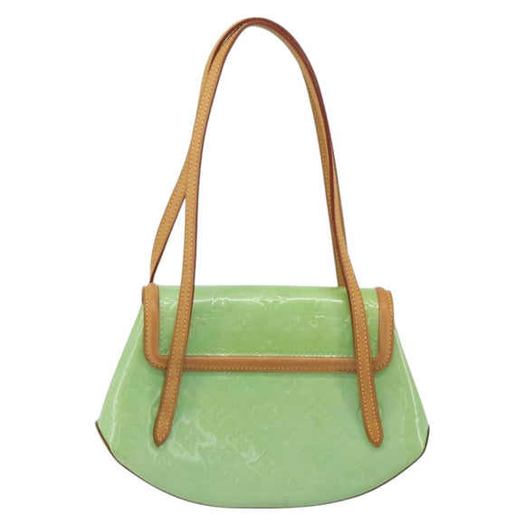 LOUIS VUITTON Vernis Biscayne Bay PM Shoulder Bag Peppermint M91289 Auth ep15577