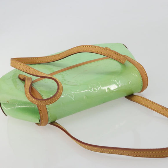 LOUIS VUITTON Vernis Biscayne Bay PM Shoulder Bag Peppermint M91289 Auth ep15577