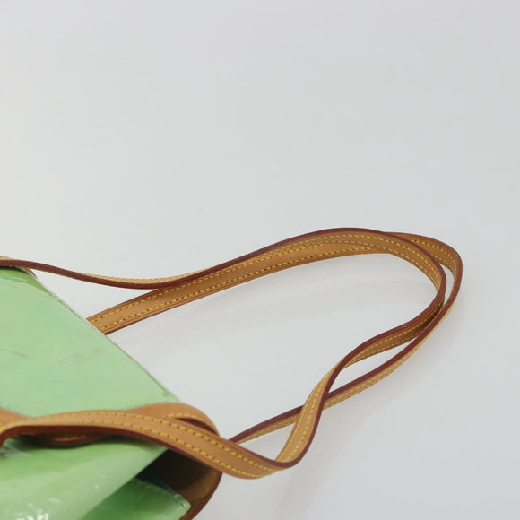 LOUIS VUITTON Vernis Biscayne Bay PM Shoulder Bag Peppermint M91289 Auth ep15577