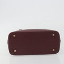 BURBERRY Nova Check Hand Bag Canvas Beige Gold Auth ep15581-5