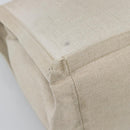 SAINT LAURENT Rive Gauche Hand Bag Coated Canvas Gray Silver Auth ep15584-14