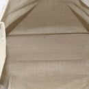 SAINT LAURENT Rive Gauche Hand Bag Coated Canvas Gray Silver Auth ep15584-10