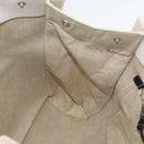 SAINT LAURENT Rive Gauche Hand Bag Coated Canvas Gray Silver Auth ep15584-18