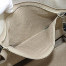 SAINT LAURENT Rive Gauche Hand Bag Coated Canvas Gray Silver Auth ep15584-11
