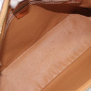 CELINE Macadam Canvas Hand Bag PVC Brown Gold Auth ep15587-11