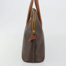 CELINE Macadam Canvas Hand Bag PVC Brown Gold Auth ep15587-4