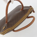 CELINE Macadam Canvas Hand Bag PVC Brown Gold Auth ep15587-6