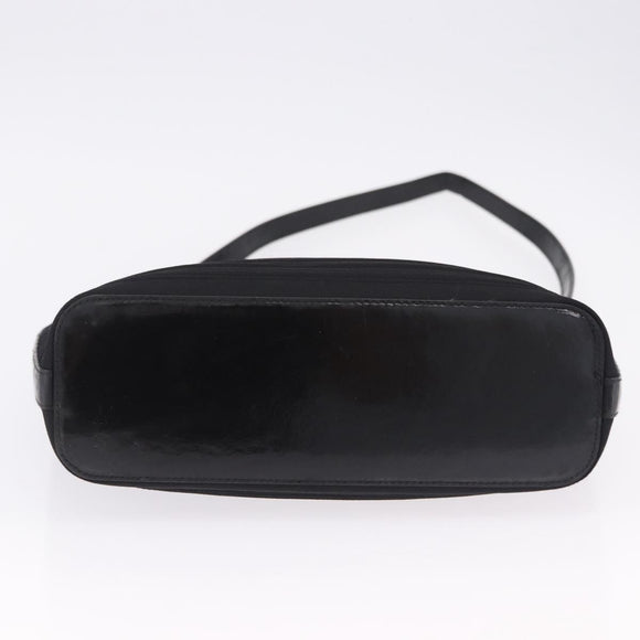 GUCCI Bamboo Hand Bag Canvas 2way Black Silver 000 1998 0588 Auth ep15589