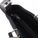 GUCCI Bamboo Hand Bag Canvas 2way Black Silver 000 1998 0588 Auth ep15589-16