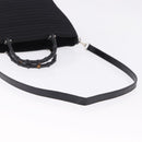GUCCI Bamboo Hand Bag Canvas 2way Black Silver 000 1998 0588 Auth ep15589-9