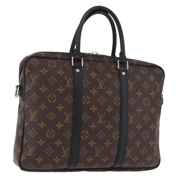 LOUIS VUITTON Monogram Porte Documents Voyage Hand Bag M40225 LV Auth ep15590