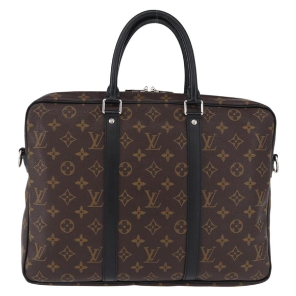 LOUIS VUITTON Monogram Porte Documents Voyage Hand Bag M40225 LV Auth ep15590