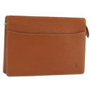 LOUIS VUITTON Epi Pochette Homme Bag Brown Zipangu Gold M52528 LV Auth ep15592-1