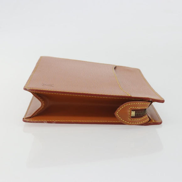 LOUIS VUITTON Epi Pochette Homme Bag Brown Zipangu Gold M52528 LV Auth ep15592