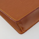LOUIS VUITTON Epi Pochette Homme Bag Brown Zipangu Gold M52528 LV Auth ep15592-14