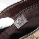 GUCCI GG Canvas Shoulder Bag Brown Silver 114273 Auth ep15593-18