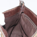 GUCCI GG Canvas Shoulder Bag Brown Silver 114273 Auth ep15593-20