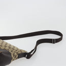 GUCCI GG Canvas Shoulder Bag Brown Silver 114273 Auth ep15593-8