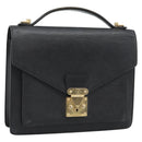 LOUIS VUITTON Epi Monceau 28 Hand Bag Black M52122 LV Auth ep15595-1