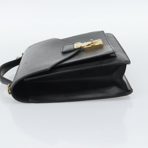 LOUIS VUITTON Epi Monceau 28 Hand Bag Black M52122 LV Auth ep15595