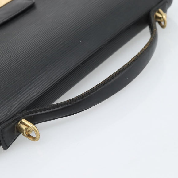 LOUIS VUITTON Epi Monceau 28 Hand Bag Black M52122 LV Auth ep15595