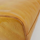 LOUIS VUITTON Monogram Vernis Houston Hand Bag Beige M91004 LV Auth ep15596-15