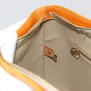 LOUIS VUITTON Monogram Vernis Houston Hand Bag Beige M91004 LV Auth ep15596-21