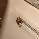 LOUIS VUITTON Monogram Vernis Houston Hand Bag Beige M91004 LV Auth ep15596-22