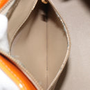 LOUIS VUITTON Monogram Vernis Houston Hand Bag Beige M91004 LV Auth ep15596-23