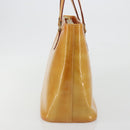 LOUIS VUITTON Monogram Vernis Houston Hand Bag Beige M91004 LV Auth ep15596-4