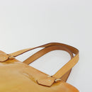 LOUIS VUITTON Monogram Vernis Houston Hand Bag Beige M91004 LV Auth ep15596-8