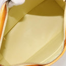 LOUIS VUITTON Monogram Vernis Houston Hand Bag Lime Yellow M91055 Auth ep15597-11